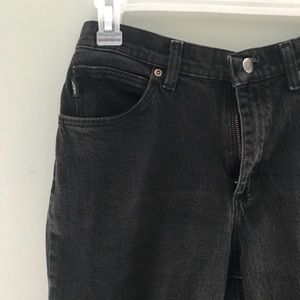 black high waisted mom jeans